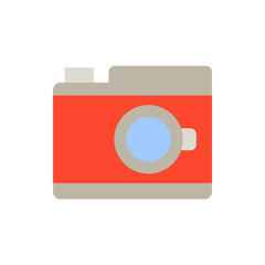 Camera, technology icon. Simple color vector elements of hipster style icons for ui and ux, website or mobile application