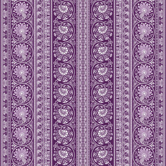 Abstract ethnic floral pattern, vector background
