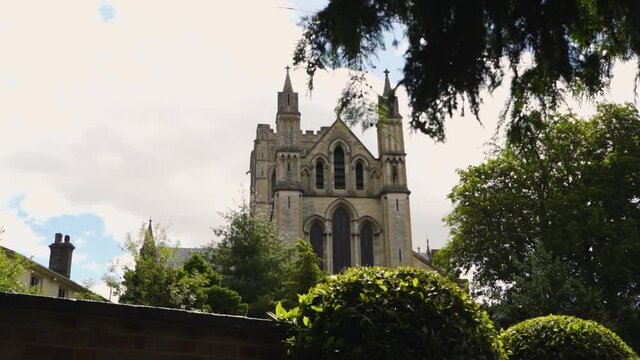 Beautiful landscape of St John the Baptist Cathedral, Norwich, England