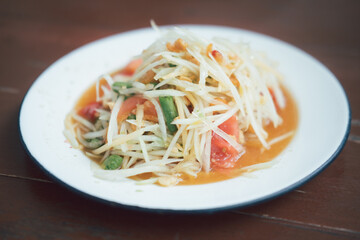 Thai papaya salad