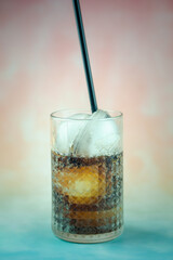 Soft drink with ice