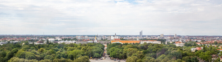 panorama of the Leipzig city of spring © agrus