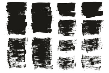 Flat Paint Brush Thin Short Mix Background High Detail Abstract Vector Background Mix Set 