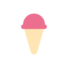 Ice cream, eat icon. Simple color vector elements of vacation icons for ui and ux, website or mobile application