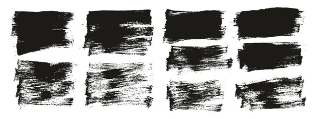 Flat Paint Brush Thin Short Mix Background High Detail Abstract Vector Background Mix Set 