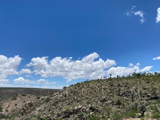 mountain landscape with blue sky