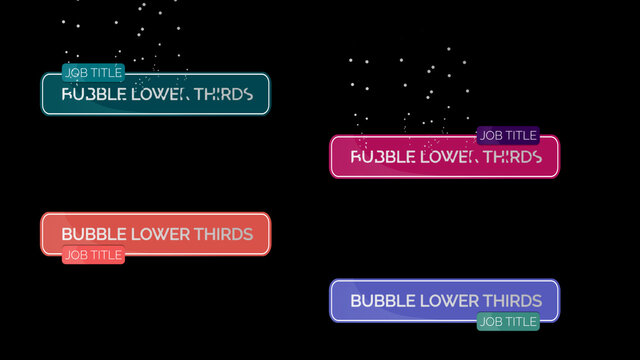 Liquid Bubble Lower Thirds