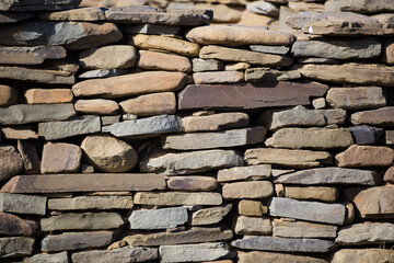 Textures of an age old rock wall on a farm in the Tankwa Karoo of South Africa