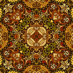 Vector ethnic nature ornamental background