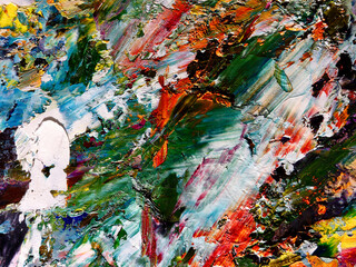 Colorful abstract background wallpaper. Modern motif visual art.  Mixtures of oil paint. Trendy...