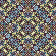 Vector ethnic nature ornamental background