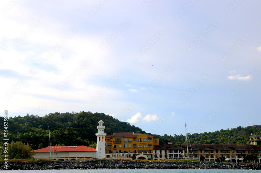 Wall mural view of resort word langkawi is located 5 minutes away from the popular cenang beach and tengah beac