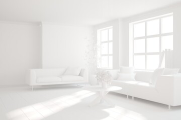 Fototapeta na wymiar Modern interior design. 3D illustration