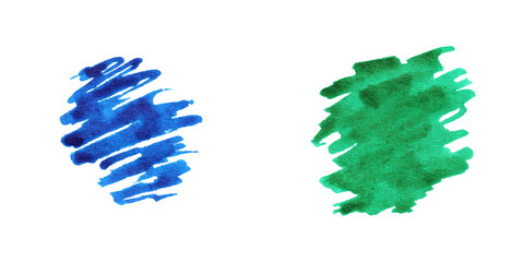 Logo brush painted watercolor background art abstract brush paint texture design acrylic stroke poster  perfect design for headline logo and sale banner ink stain blue green
