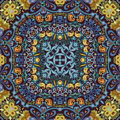 Vector ethnic nature ornamental background