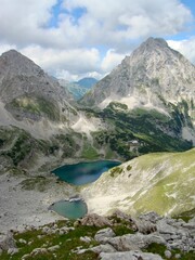 Naklejka na ściany i meble Alpenlandschaft am Seebensee, Tirol, Alpen , Europa.