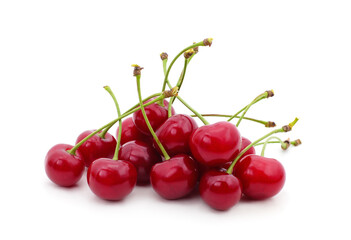 Obraz na płótnie Canvas Red ripe cherries.