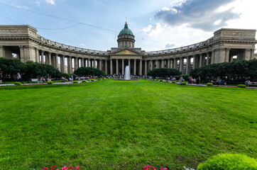 Obraz premium Russia, St. Petersburg, the Cathedral of Our Lady of Kazan, September 21, 2017