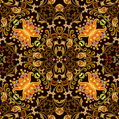 Vector ethnic nature ornamental background