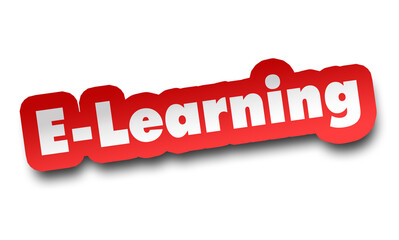 e learning concept 3d illustration isolated