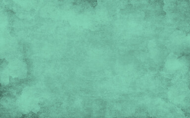 Horizontal green black background for portrait, food photography. Panoramic studio backdrop. Monochromatic screen. Artistic banner, texture and grunge graphic design. Free copy space. Floating frame.