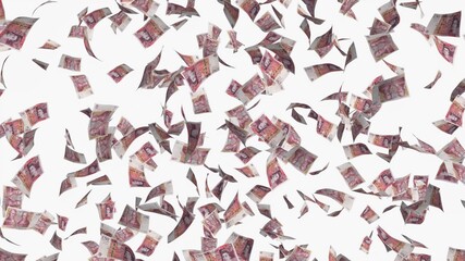 falling money rain concept illustration