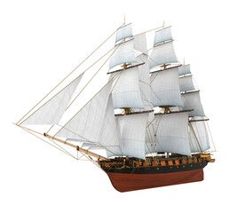 Sail Ship Isolated © nerthuz