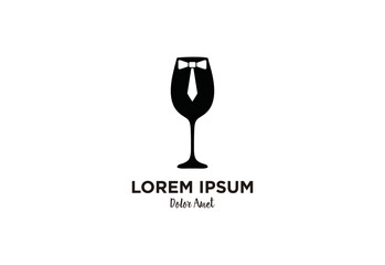Wine Bar Party Logo Design Inspiration