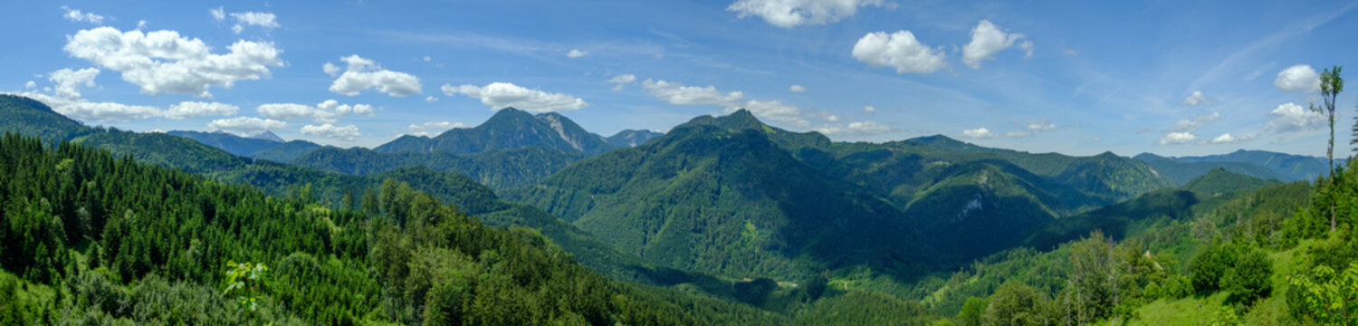 mountain landscape in the austrian national park kalkalpen