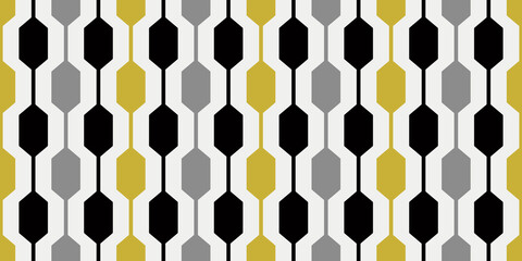 1960s Wallpaper Pattern | Repeating 60s Retro Design | Stylish Mod Geometric Design