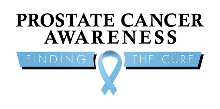 Prostate Cancer Awareness Ribbon | Logo to Promote Prostate Health & Education | Vector Symbol