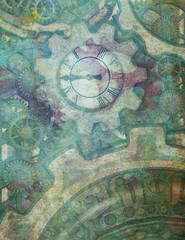 Gear and clock texture 