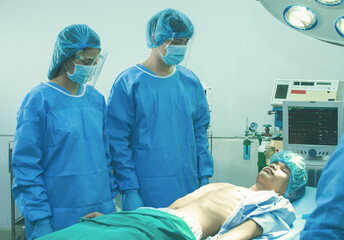 Medical team are sad because of his patient's death