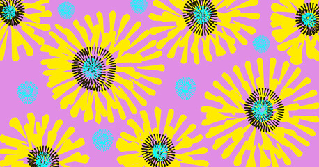 Bright abstract background, modern pattern for textiles, printing, screen saver, web design.