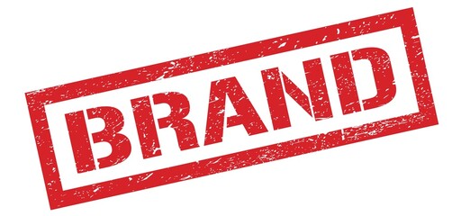 BRAND red grungy stamp.