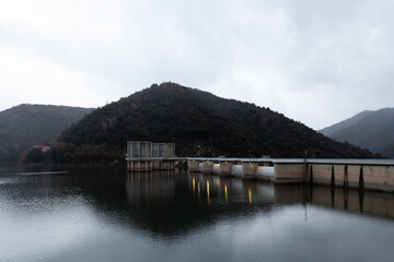 Dam of Sau reservoir, Spain