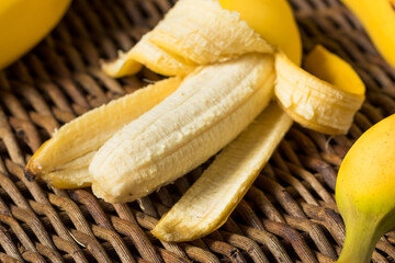 Raw Yellow Organic Bananas