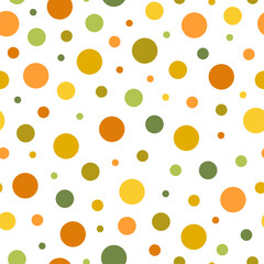 Seamless pattern with polka dot, vector illustration