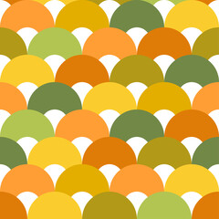 Seamless pattern with fish scale, vector illustration