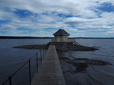 Landscape With An Old Wooden Pier - Oslo, Fornebu 