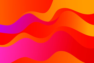 Abstract orange and red wavy background with curve lines. Burn. Fire. Flame.