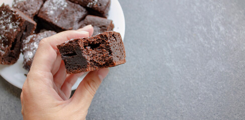 chocolate cake brownie