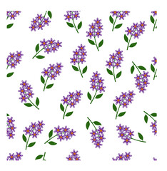 Floral pattern of little flowers. "