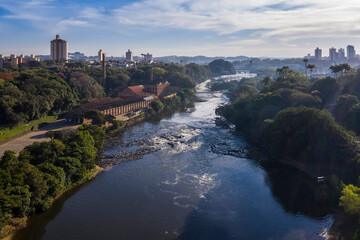 Teatro do Engenho Erotides de Campos on the banks of the Piracicaba River, Sao Paulo, Brazil