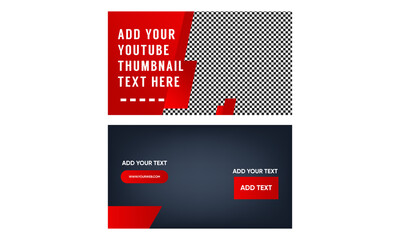 Modern thumbnails template design - vector