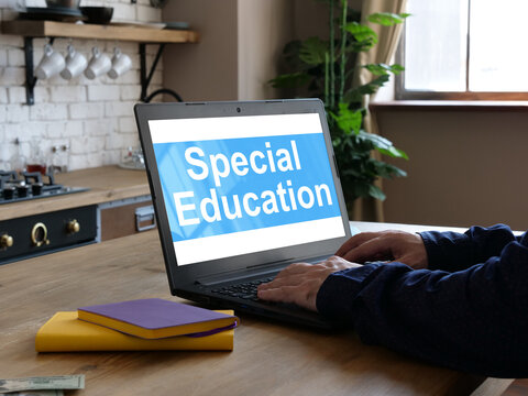 Special education is shown on the conceptual business photo
