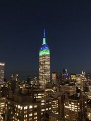 Fototapeta na wymiar New York City skyline at night 
