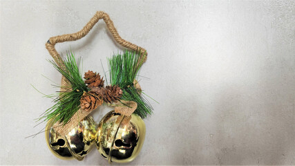 Handmade decorations at christmas market