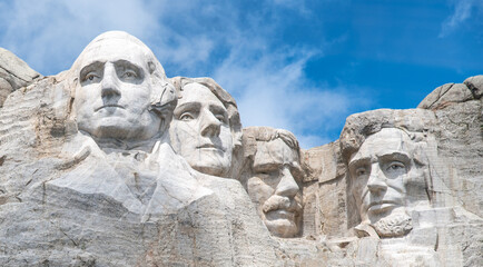Obraz premium Famous Landmark and Sculpture - Mount Rushmore National Monument, near Keystone, South Dakota - USA