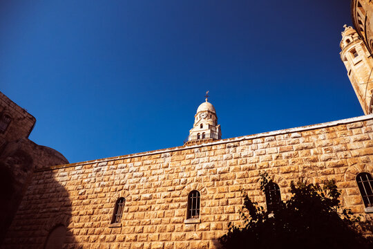 Cenacle building, city of Jerusalem Israel.